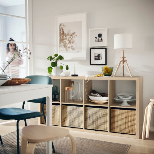 IKEA KALLAX Shelving Unit Oak Furniture Urban Sales NZ
